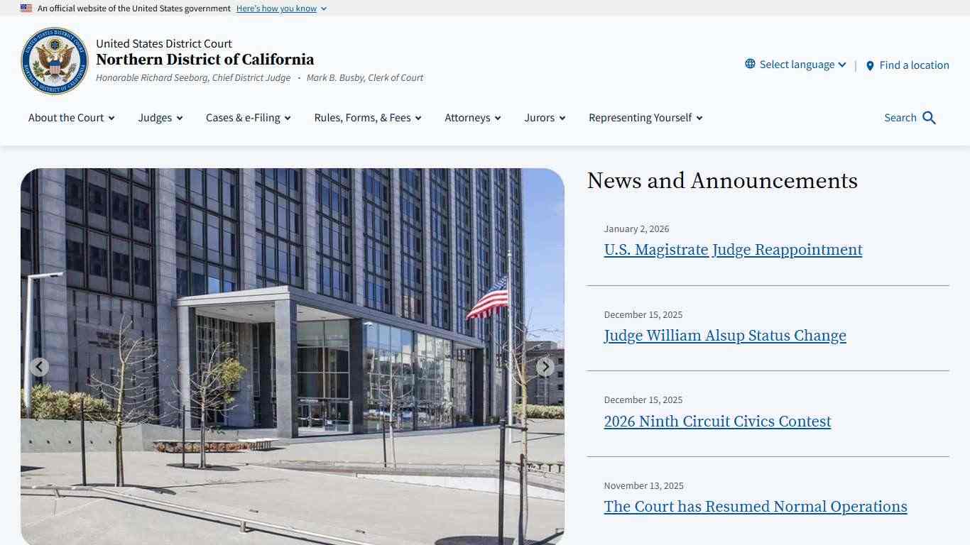 Northern District of California | United States District Court